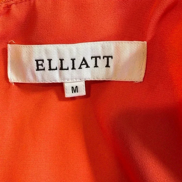 Elliatt coral asymmetrical wrap dress size M - Picture 11 of 16